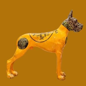 Hermes Fashion Dog Artwork. A Symbol Of Opulence And Economic Power.