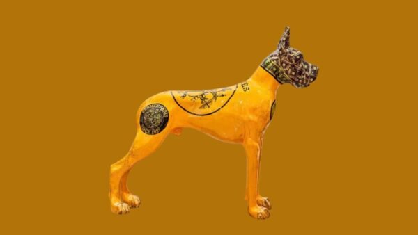 Hermes Fashion Dog Artwork. A Symbol Of Opulence And Economic Power.