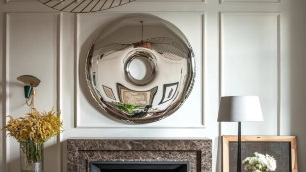 The Solid Donut Mirror. Made of stainless steel polished to high gloss. - Image 2