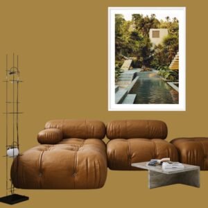 Casa La Tigre By The digital artist Massimo Colonna. Striking One-of-a-kind Large Framed Artwork.