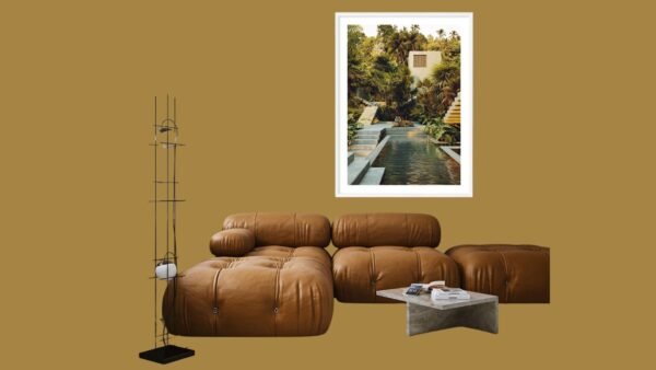 Casa La Tigre By The digital artist Massimo Colonna. Striking One-of-a-kind Large Framed Artwork.