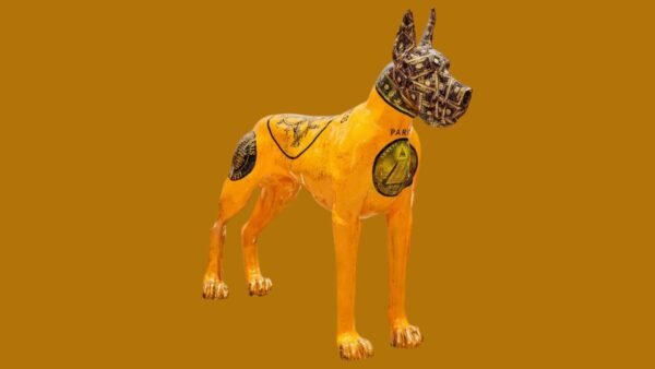 Hermes Fashion Dog Artwork. A Symbol Of Opulence And Economic Power. - Image 3