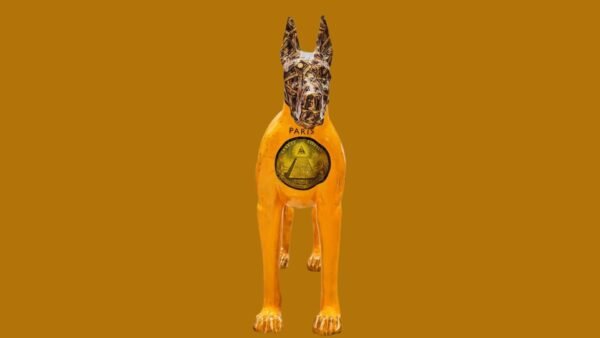 Hermes Fashion Dog Artwork. A Symbol Of Opulence And Economic Power. - Image 2